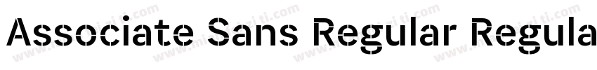 Associate Sans Regular Regular字体转换